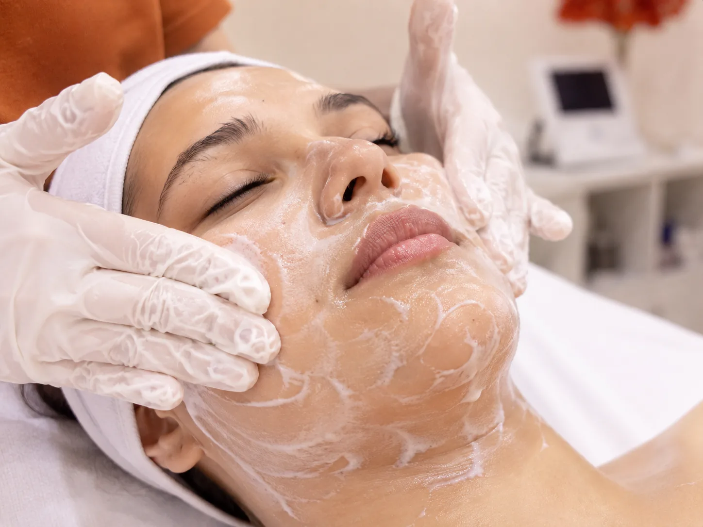 Pumpkin enzyme facial ingredients at Glam Korean Skin Studio Andheri West