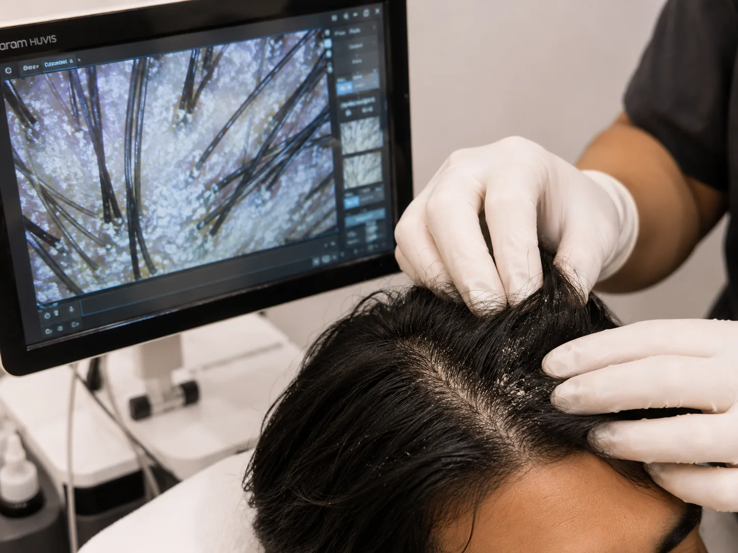 Clinical scalp analysis and dandruff treatment in Andheri West Mumbai