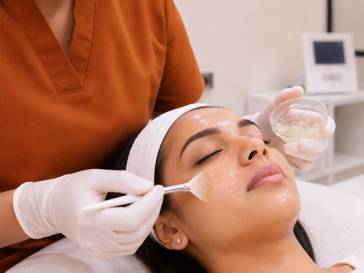 Snow Glow brightening peel treatment in Andheri West Mumbai