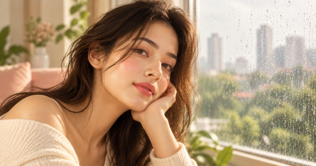 Kim Ji-won's Fresh, Even-Toned Skin.